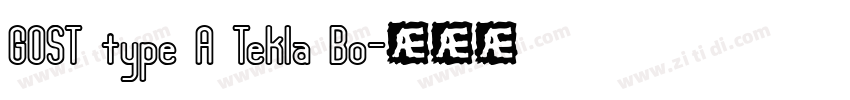 GOST type A Tekla Bo字体转换